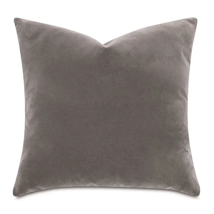 CAPRA FAUX MOHAIR DECORATIVE PILLOW IN OTTER