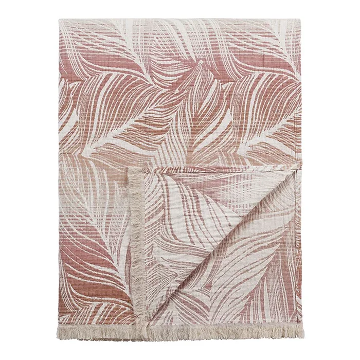 CAPTIVA THROW IN SALMON