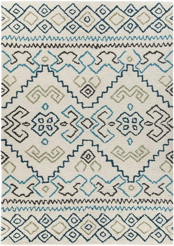 Chandra Arcon Arc33701 Cream / Grey / Blue / Black Rugs
