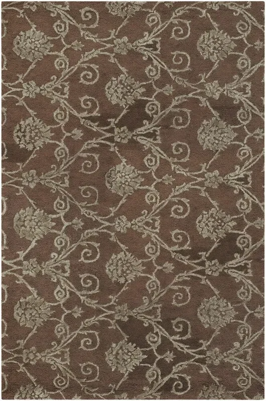 Chandra Casta Cas7001 Green / Brown Rugs