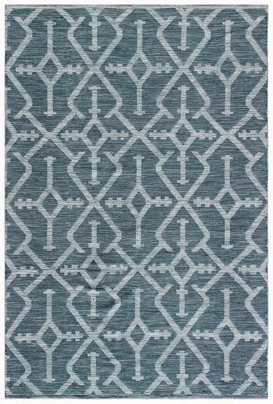 Chandra Dani Dan-50902 Teal / Beige Rugs