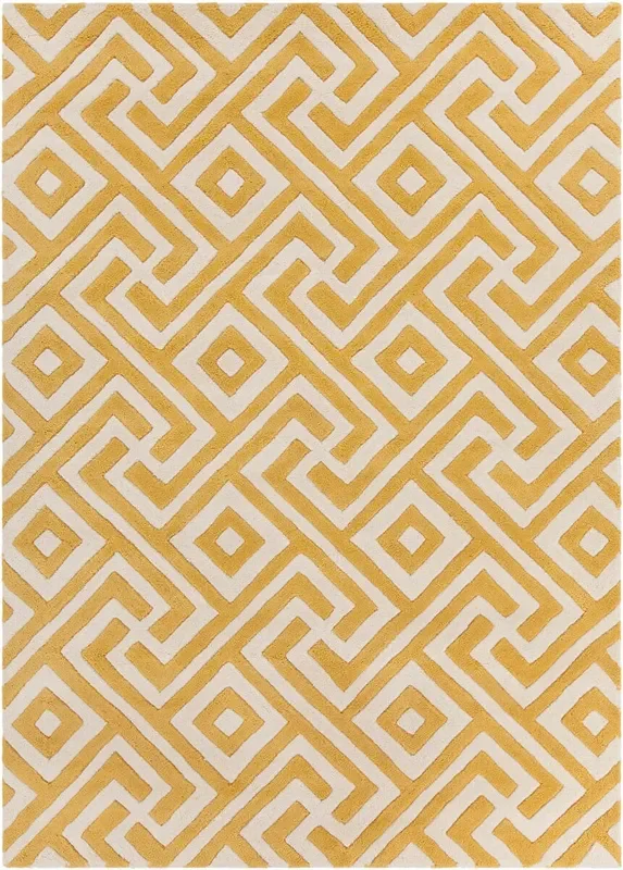 Chandra Davin Dav-25847 Yellow / Cream Rugs
