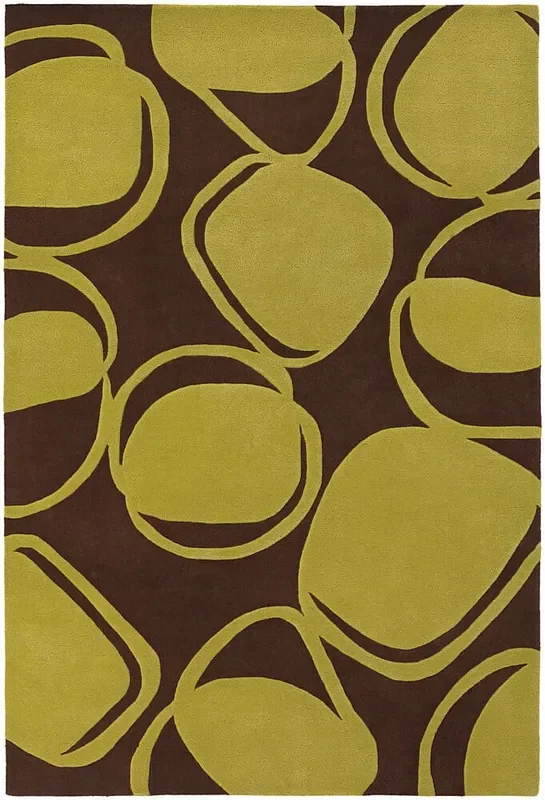 Chandra Inhabit Inh21604 Dark Brown Rugs