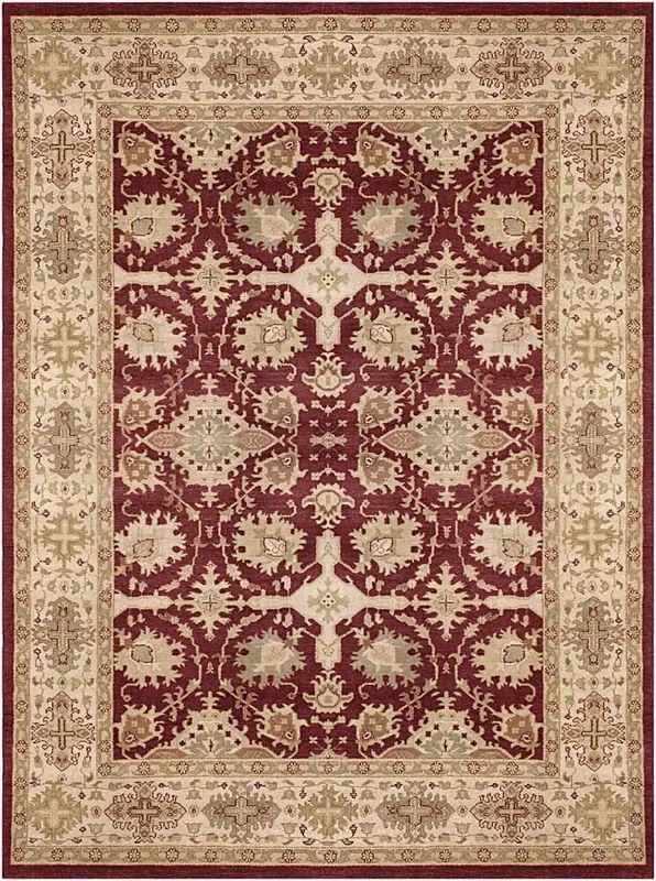 Chandra Kamala Kam1544 Burgundy / Ivory / Gold / Green / Tans Rugs