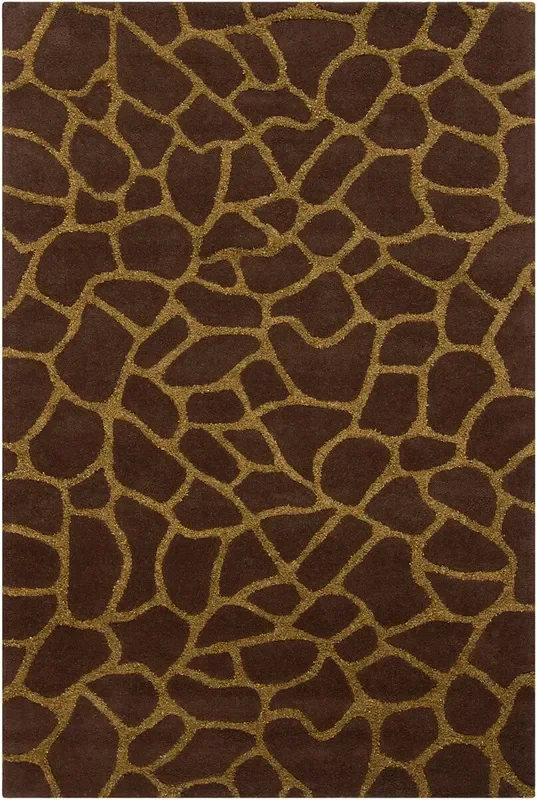 Chandra Liberty Lib14903 Dark Brown / Gold Rugs