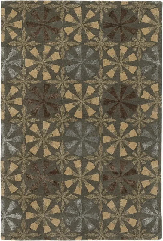 Chandra Rowe Row11113 Grey / Brown / Tan Rugs