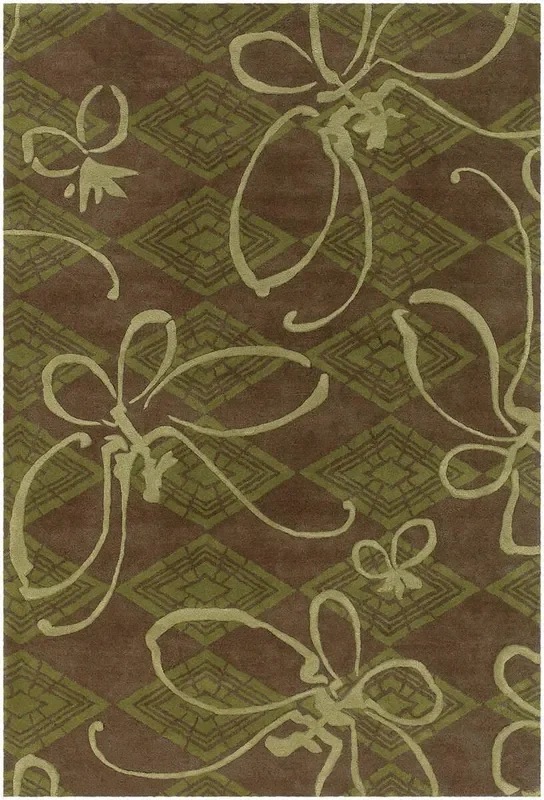 Chandra Venetian Ven6005 Brown / Green Rugs