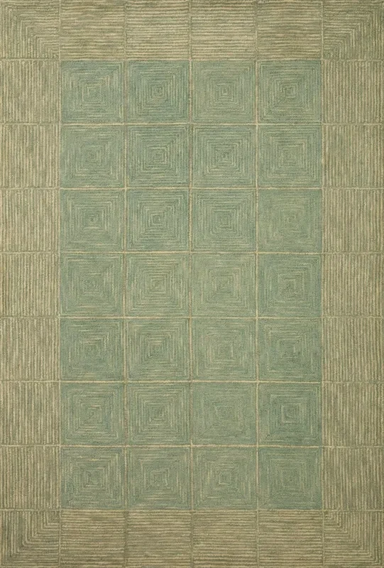 Chris Loves Julia x Loloi Francis Fra-02 Green/Natural Rug