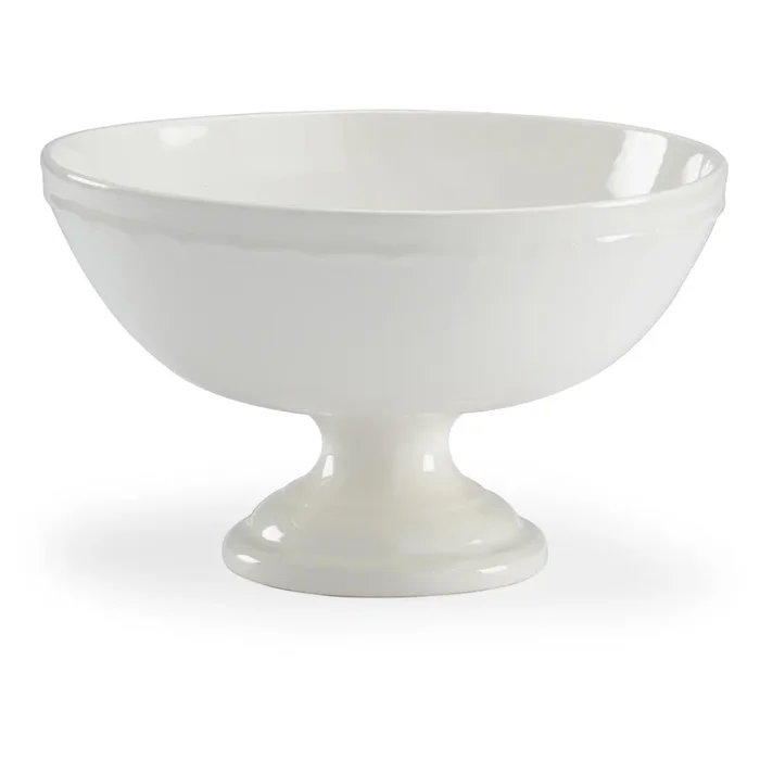Classic Pedestal Bowl in Off White
