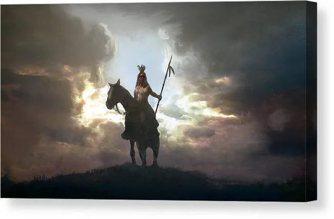 Comanche Warrior Canvas Print