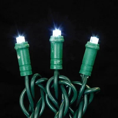 Comm Led String, 25 Cool White Led, 5Mm
