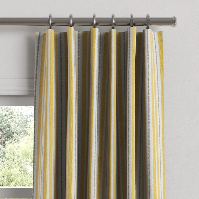 Convertible Drapery in Murali – Yellow