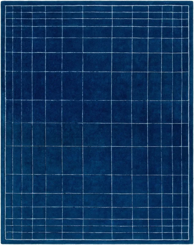 Corbett Hand Tufted Wool Blue Area Rug