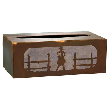 Cowgirl Rectangular Tissue Cover