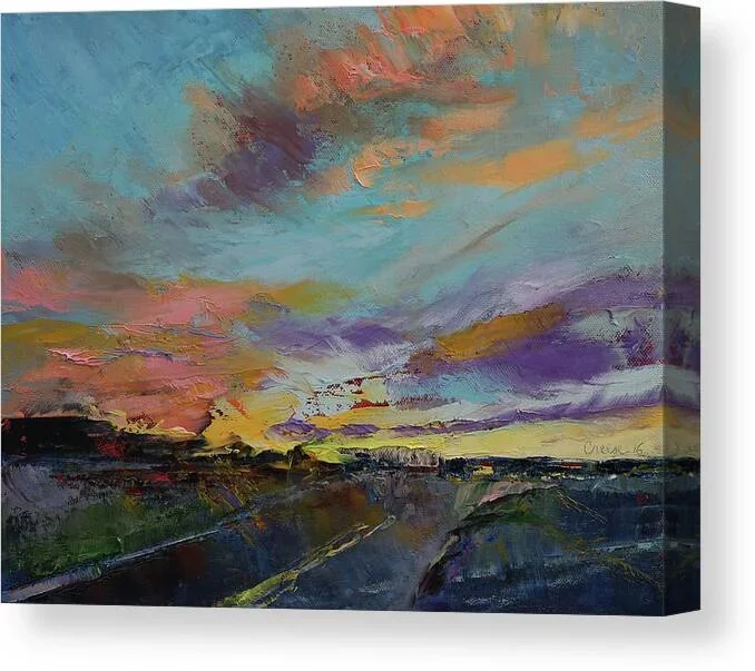 Desert Highway Canvas Print