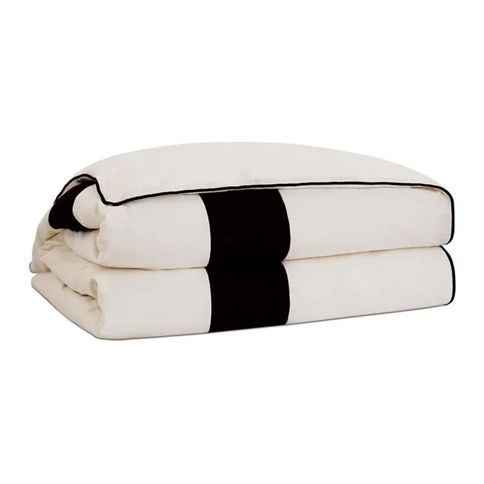 DOMINIQUE BORDERED DUVET COVER AND COMFORTER
