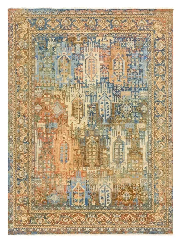Erased Baluch Handwoven Transitional Rug, J77104