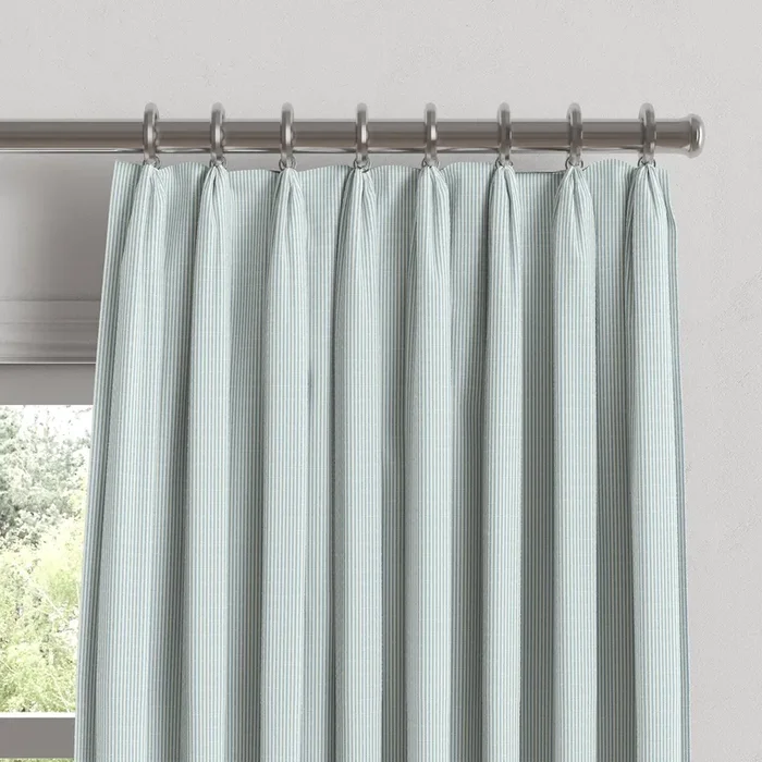 Euro Pleat Drapery in Baldwin – Baby Blue