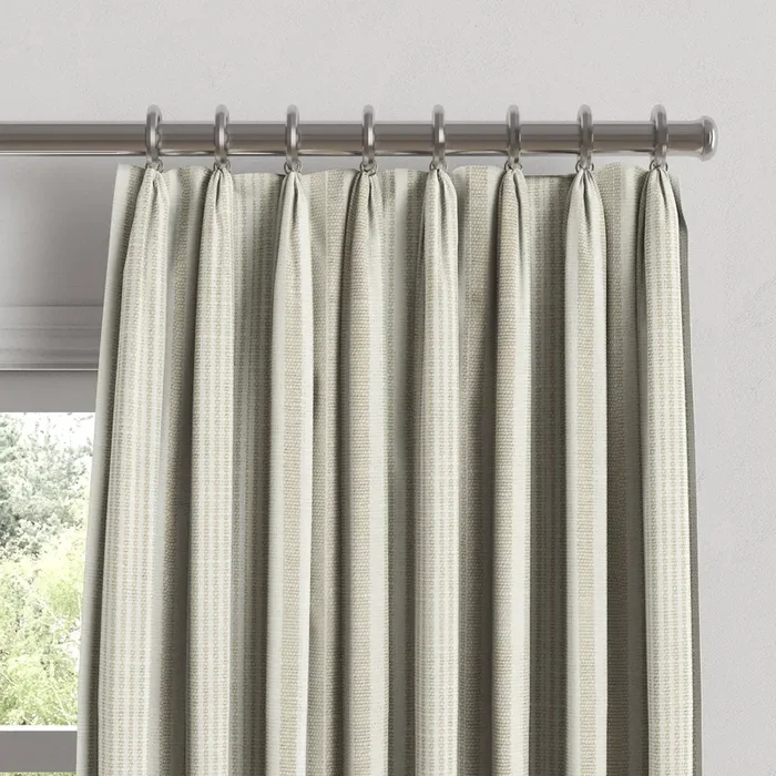 Euro Pleat Drapery in Baldwin – Fog