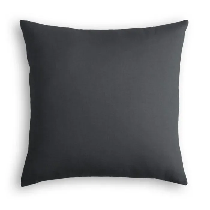 Euro Sham in Classic Linen – Steel
