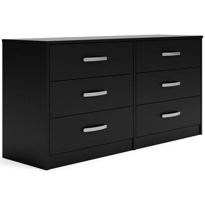 Finch – Six Drawer Dresser – 29” Height – Black
