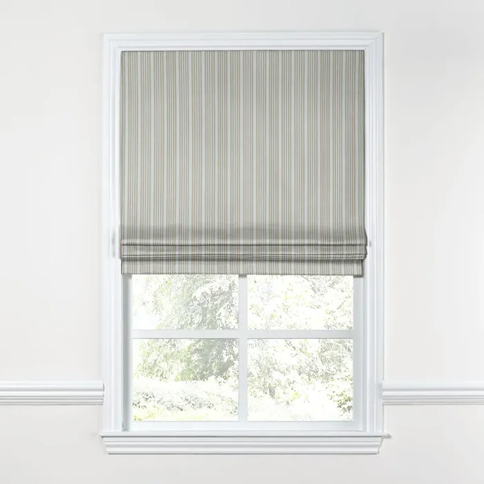 Flat Roman Shade in Murali – Linen