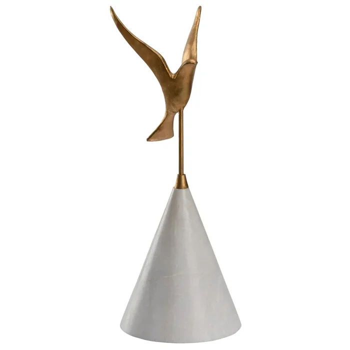 “Flight of Fancy” Cast Iron Bird Sculpture