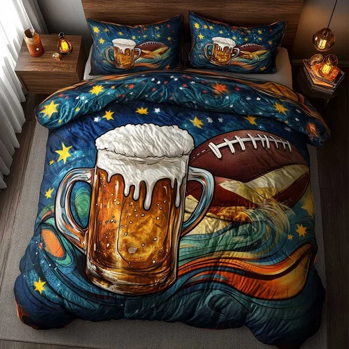Football And Beer Universe WN1305009CL Duvet Cover Set