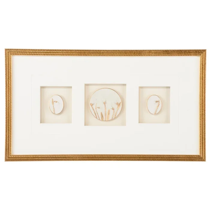 Golden Botanical Shadowbox