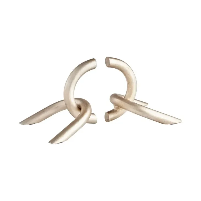 Goldie Locks Bookends, Silver