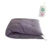 GOTS Certified Japanese Futon Mattress, Artisan Handmade (Fabric: Organic Cotton, Filling: Organic Cotton 100%) Amagumo Gray