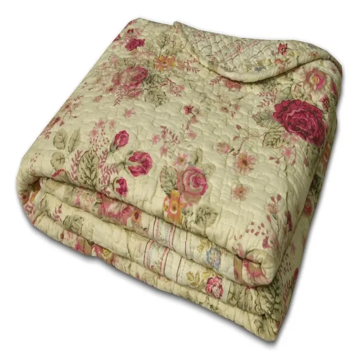 Greenland Home Fashion Antique Rose Accessory Throw Blanket – Multi 50×60″