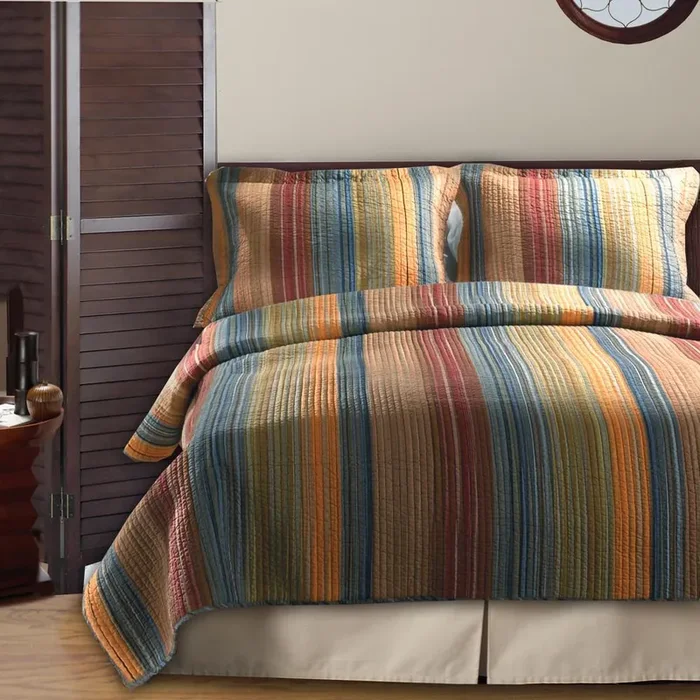 Greenland Home Fashion Katy Quilt And Pillow Sham Set – Multi