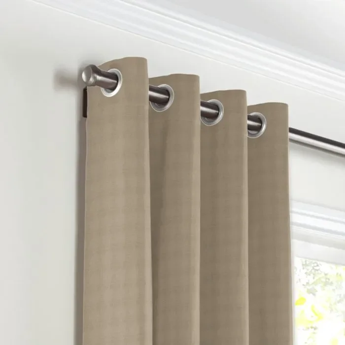 Grommet Drapery in Lush Linen – Mink