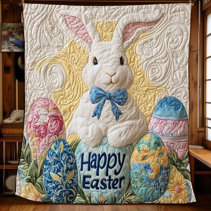 Happy Easter Rabbit WP1003013CL Quilt