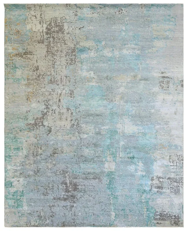 Hibiscus Handwoven Contemporary Rug, J73826