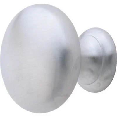 Hollow Solid Brass Knob-Satin Chrome