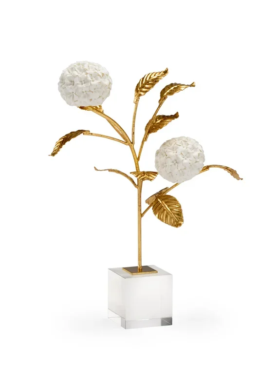 Hydrangea Blossom Crystal Stand – Tabletop Elegance