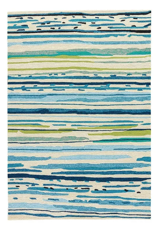 Jaipur Colours Sketchy Lines Co19 Blue / White Rugs