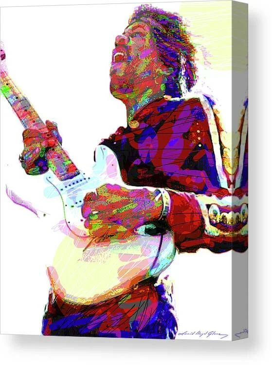 Jimi Hendrix Wails Canvas Print