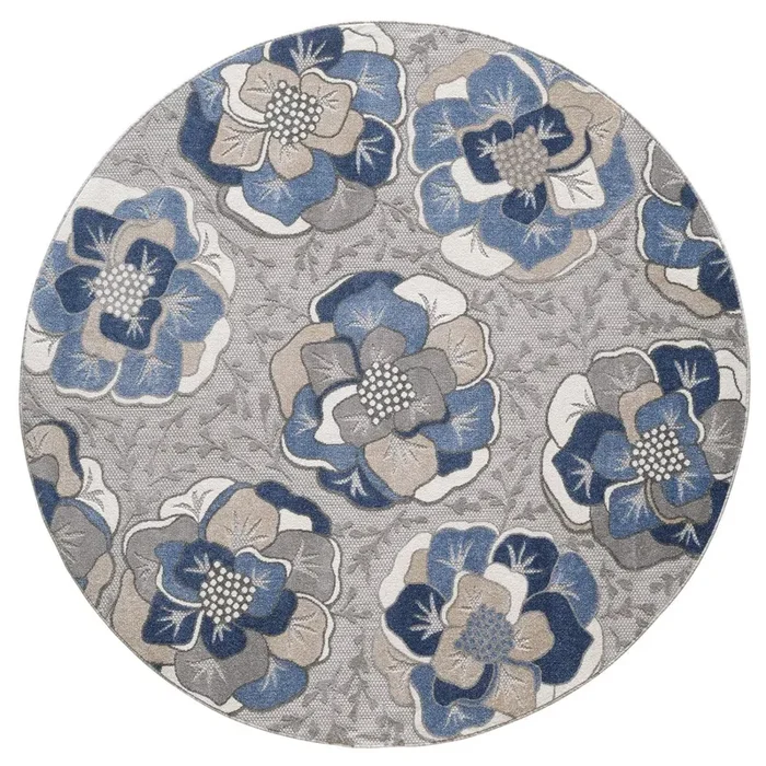 KAS Calla 6935 Flora Grey Rug