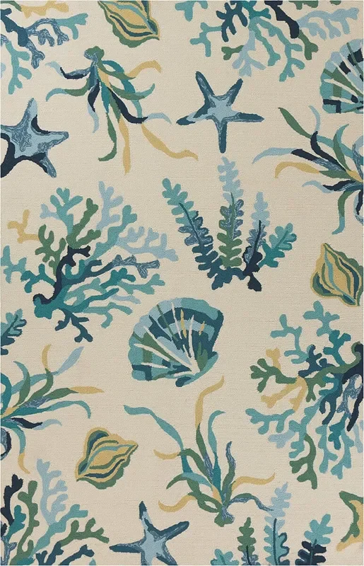 KAS Harbor 4244 Oceana Ivory / Blue Rugs
