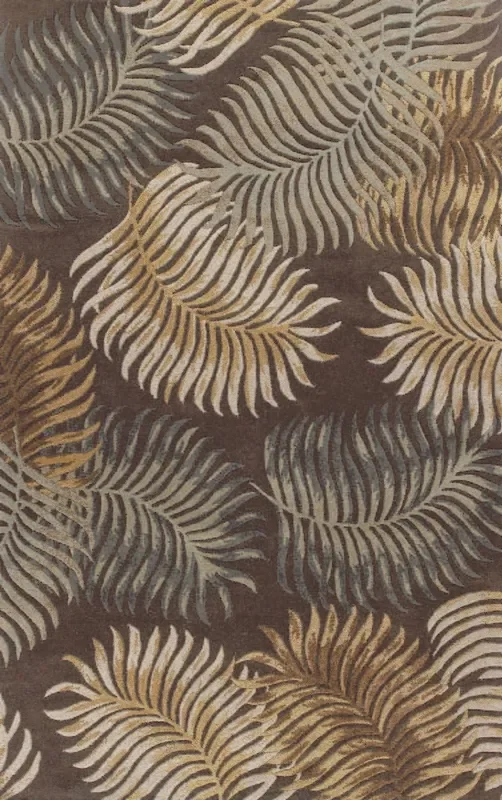 KAS Havana 2617 fern view Espresso Rugs