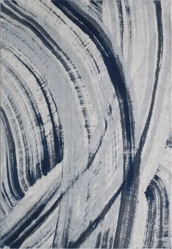 KAS Illusions 6219 Elements Ivory/Blue Rugs