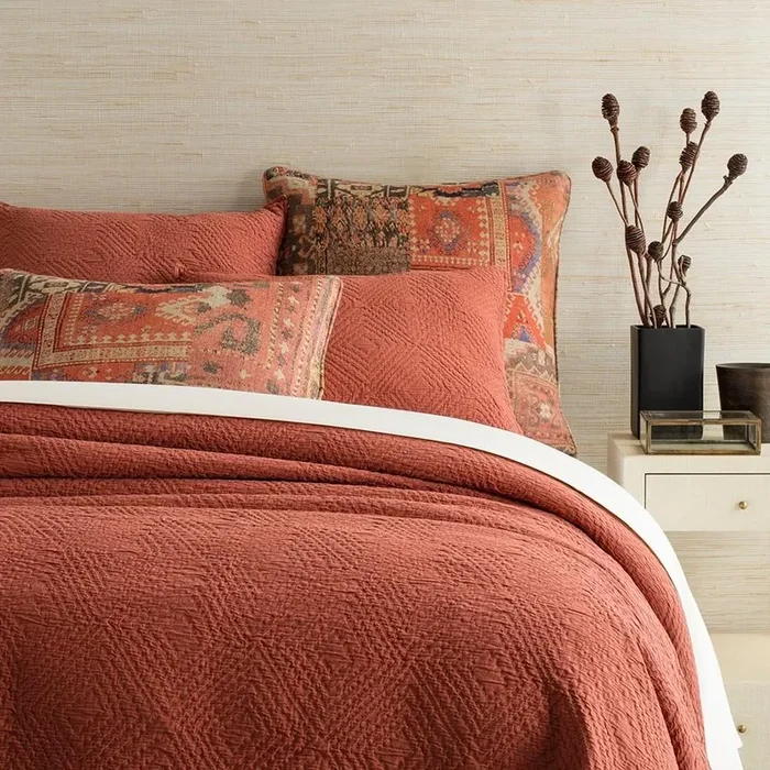 Kerala Matelasse King Coverlet