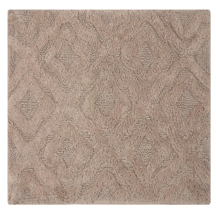 Knightsbridge Link Bath Rug Cotton Non Skid Back – Stone
