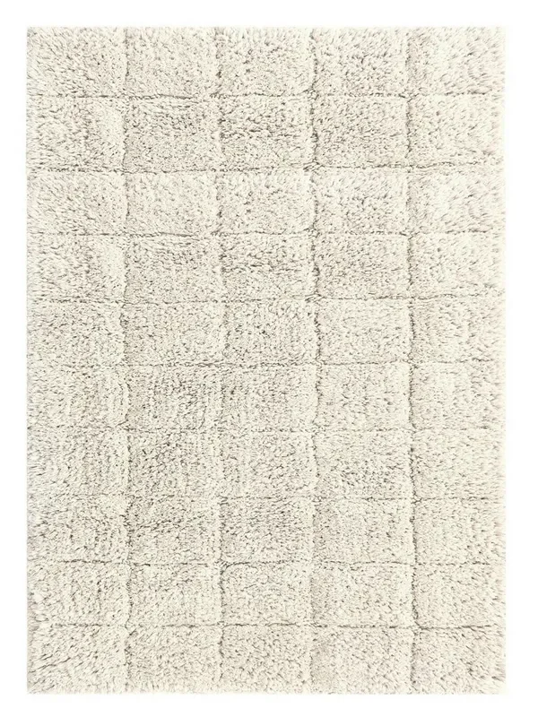 Knightsbridge Summer Tile 220 GSF Non Skid Back Bath Rug 21 x 34 – Ivory