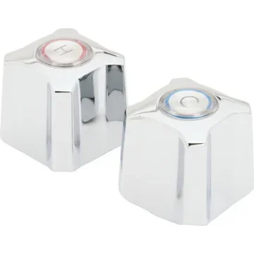Kohler Trend Hot/Cold Faucet Handle Replacement – Chrome Finish 1-9/16 Inch Height – 2 Pack