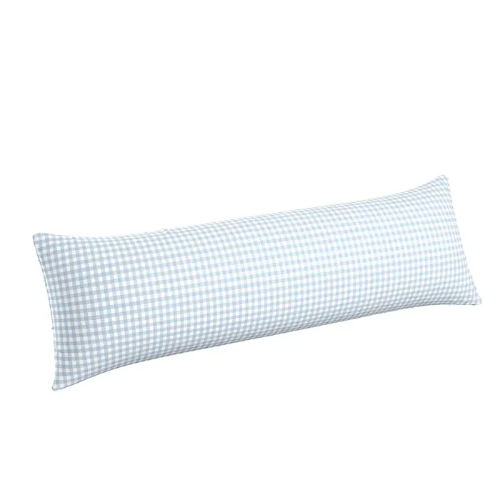 Large Lumbar Pillow in Gingham – Blue Jean