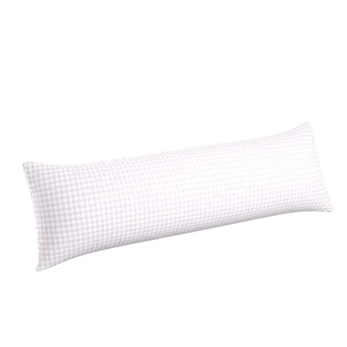 Large Lumbar Pillow in Gingham – Lilac